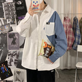 Men's Shirts Loose Casual Polo Collar Shirt