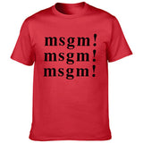 Msgn T Shirt round Neck Cotton Couple Wear