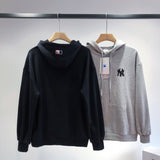 Yankees Autumn Couple Casual Embroidered Hooded Top for Men and Women