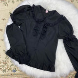 Gothic Lolita Harajuku Style Clothing Sleeve Detachable Two-Way Shirt