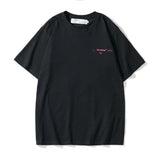 Off White T Shirt Short Sleeve Gradient Arrow Owt Print Owt