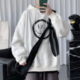 Smiley Face Hoodie Youth Sweater Autumn Loose Men's Coat Autumn Clothing