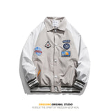 Varsity Jacket for Men Baseball Jackets Spring Street Contrast Color Uniform