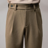Men Suit Pants Casual Pants Thickened Loose Straight