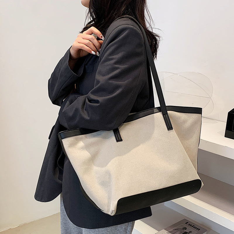 The Teacher Tote Women's Tote Large Capacity Canvas Bag Student Shoulder Handbag