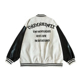 Blackair Jacket Embroidery Contrast Color Baseball Uniform Oversize Jacket