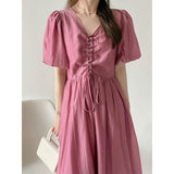 Kim Kardashian Marilyn Monroe Dress Summer Dress Women's Solid Color