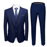 Seersucker Suit Leisure Suits For Men Coat Two-Piece Set