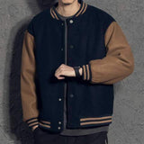 Varsity Jacket for Men Baseball Jackets Unisex Retro Winter Uniform Casual Clothes