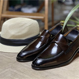 Loafers for Men Genuine Leather Men's Business Formal Leather Shoes