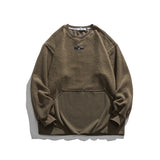 Man Fall Winter Outfis Winter Men's and Women's Polar Fleece Crew Neck Pullover Sweatshirt Men's Youth Loose and Warm Top