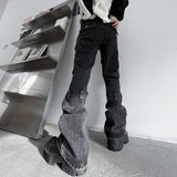 J Shaped Jeans Autumn Men's Pants Multi-Pocket Jeans Trousers