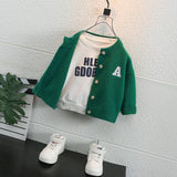 Toddler Boys Jackets Boys' Sweater Cardigan Children's Spring and Autumn Clothing Knitwear