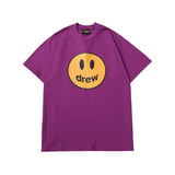 Justin Bieber Drew House Summer Print Same Style ShortSleeved Tshirt
