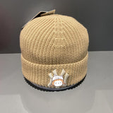 Yankee and Dogers Winter Hat Men's and Women's Wool Hats Couple Fashion Embroidery Solid Color Knitted Cold Cap