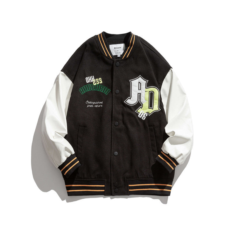 Letterman Jacket Outfit Senior Jackets Varsity Baseball CoA Autumn Casual Coat Top