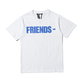 Vlone T Shirt Life Print plus Size Retro Sports Casual Short Sleeve Vlone