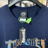 Thrasher T Shirt Thrasher Egypt Secret Flame Loose Short Sleeve Fall Winter Couples