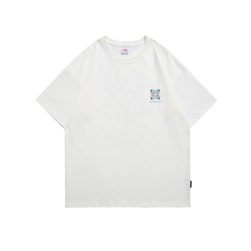 Man Summer T Shirt Printed Round Neck
