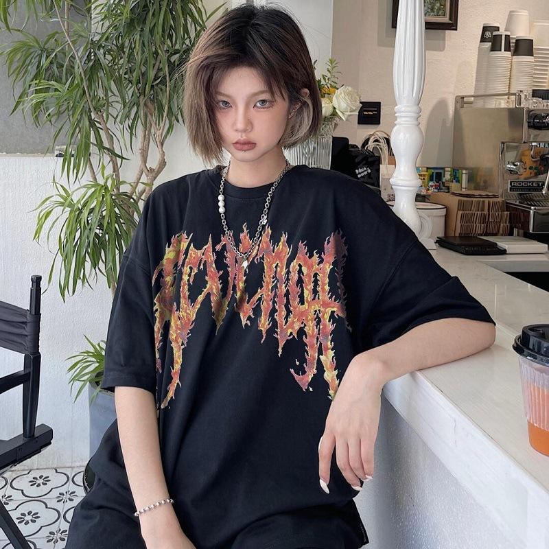 Revenge T Shirt Fashion Brand Revenge Printed Couple High Street Hip Hop Men's and Women's Loose Short-Sleeved T-shirt