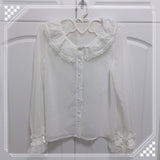 Gothic Lolita Harajuku Style Clothing Autumn Versatile Lolita Inner Solid Color Shirt