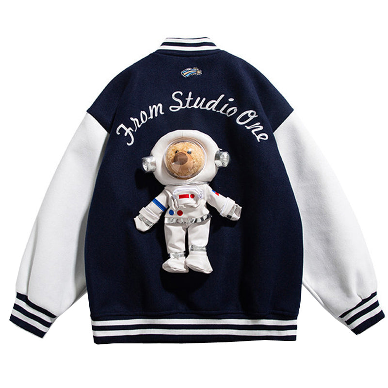 Letterman Jacket Outfit Senior Jackets Varsity Baseball Coat Baseball Uniform Men and Women Autumn and Winter Loose