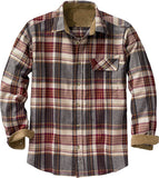 Mens Flannel Jacket Spring and Autumn Single-Breasted Shirt Plaid Long Sleeve Loose Jacket Jacket