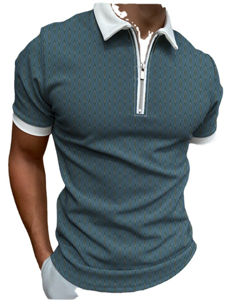Polo Shirt Men's Spring and Summer Polo Shirt