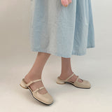 Nude Pumps Block Heel