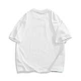 Men T Shirt Summer Casual Tops Men's Clothes Summer Wear Retro Men's round Neck Short Sleeve Loose Splash-Ink T-shirt Fashion
