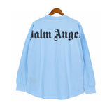 Palm Angels Back Letter Printing High Street Loose Base Shirt Long-Sleeve T-shirt