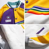 Letterman Jacket Outfit Senior Jackets Varsity Baseball Coat Loose Preppy Style Versatile Casual Jacket