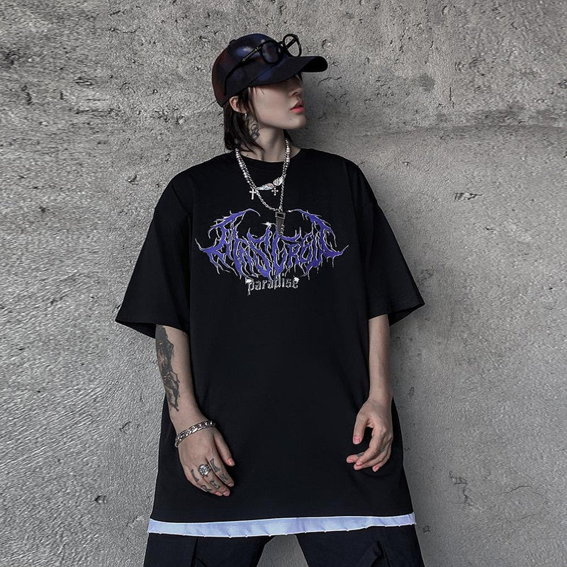 Men's T-shirt Summer Casual Tops Printed Short Sleeve T-shirt Men's round Neck Street Fashion Loose Half Sleeve Couple T-shirt