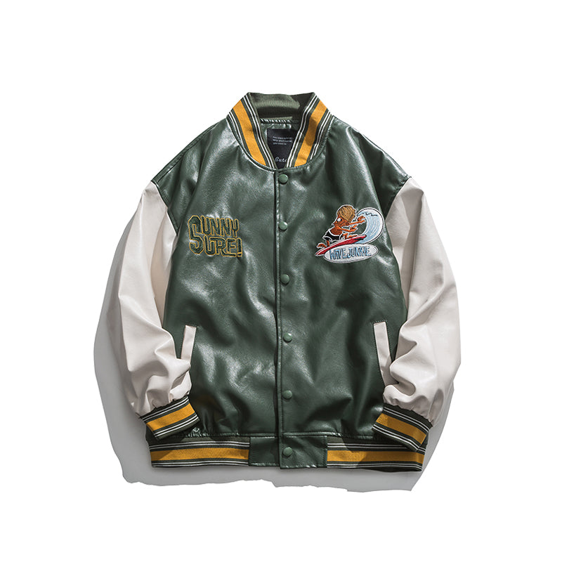 Letterman Jacket Outfit Senior Jackets Varsity Baseball Coat Men's Spring and Autumn Coat Top