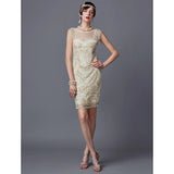 The Great Gatsby Dresses Vintage Sequin Dress See-through Sexy Dress