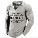 Polo Shirts Casual Long-Sleeved Shirt Trendy Men