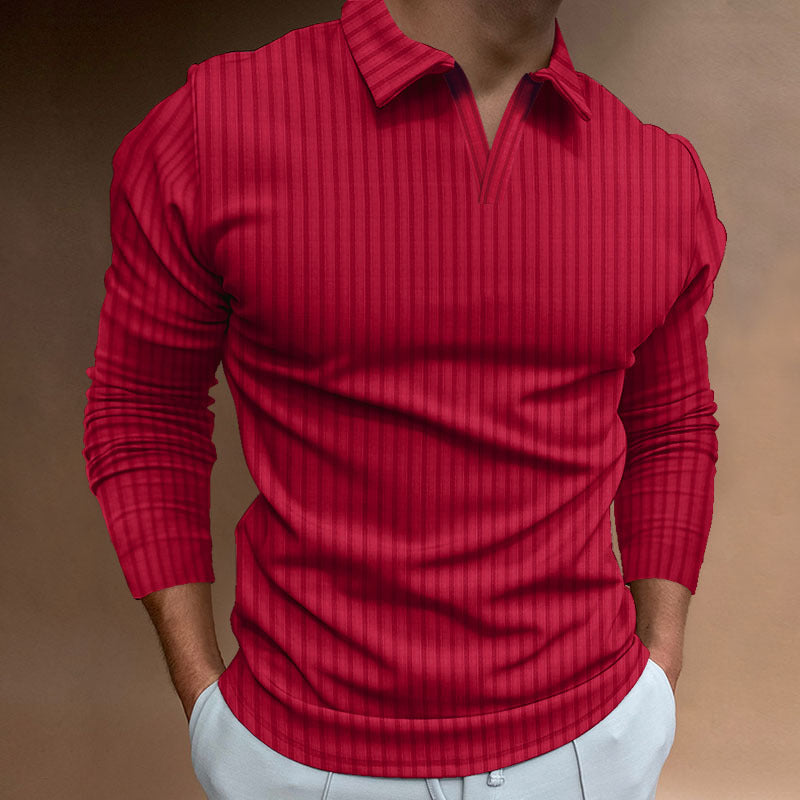 Polo Shirts Autumn and Winter Polo Shirt Long Sleeve Men