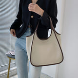 The Teacher Tote Autumn and Winter Large Capacity Soft Leather Vest Tote Bag Leather Shoulder Fashion Retro Women Bag