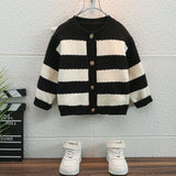 Toddler Boys Jackets Boys' Knitted Sweater Coat Spring and Autumn Clothing Children