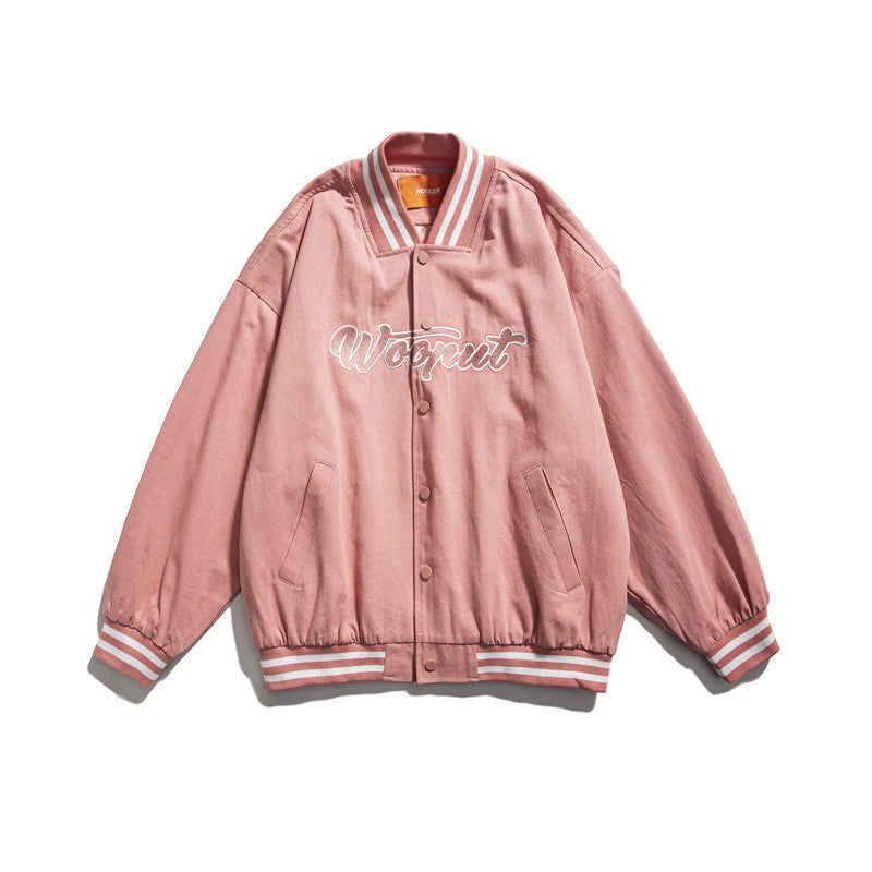 Letterman Jacket Outfit Senior Jackets Varsity Baseball Coat Loose Couple Casual Jacket