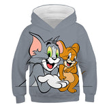 Tom and Jerry Hoodie Autumn Winter Sweater Anime Print Hoodie