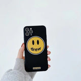 justin b drew phone case Drew Creative Xs Max Smiley Face 12pro Iphone11 Phone Case Apple 8 Plus