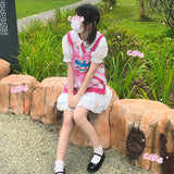Pastel Gothic Lolita Harajuku Style Clothing Love Contrast Color Cake Sweater Vest