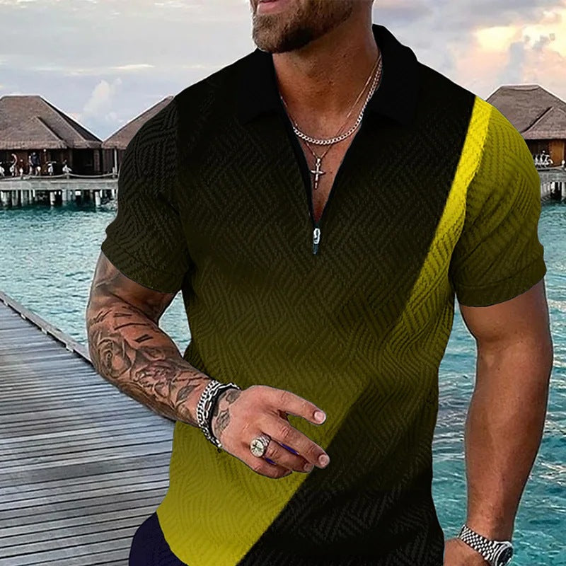 Polo Shirts Men's Polo Shirt Short Sleeve T-shirt Top