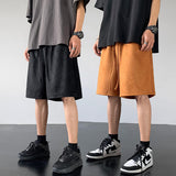 Men Shorts Suede Loose Casual