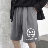 Summer Men Shorts Loose Straight Casual Pants