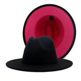 Walter White Fedora Two-Tone Woolen Hat Double-Sided Felt Hat Autumn and Winter Assorted Colors Retro