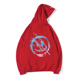 Smiley Face Hoodie Hooded Sweater Men Graffiti Coat Hoodie