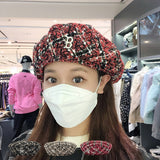 Yankee and Dogers Winter Hat Cap Autumn and Winter Beret Vintage Embroidered Hat