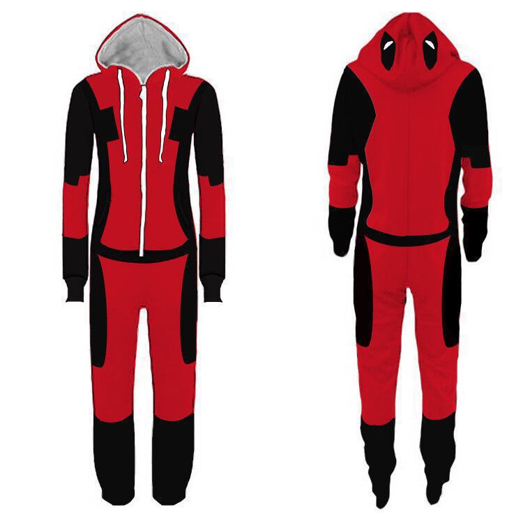 Men Spider Hoodie Spider-Man One-Piece Pajamas